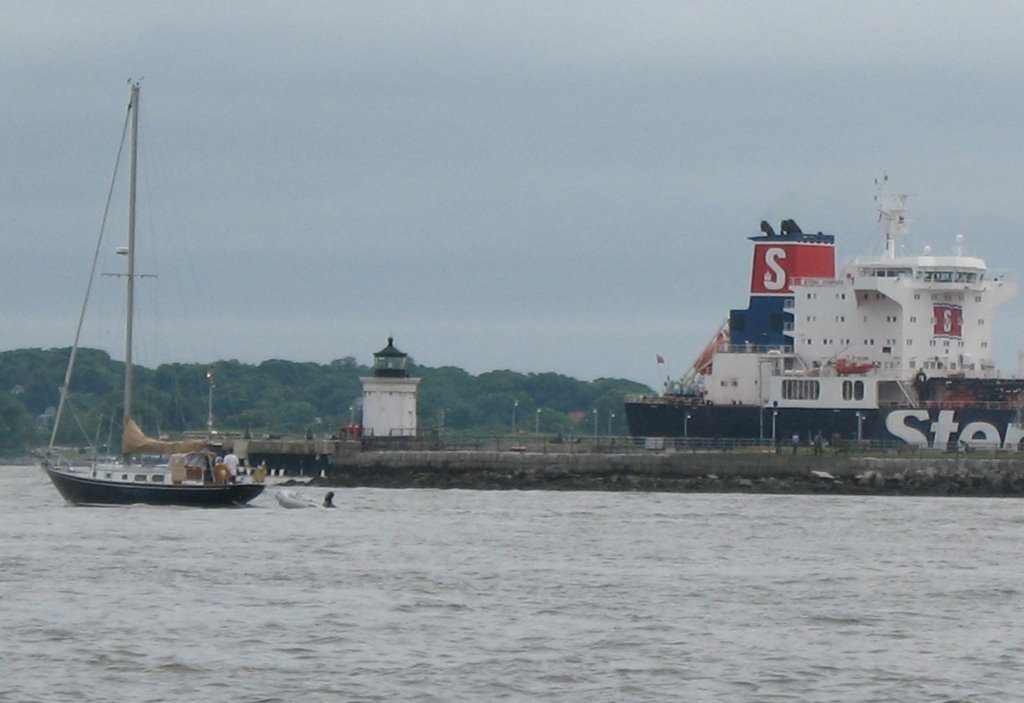 Tanker and the lighthouse