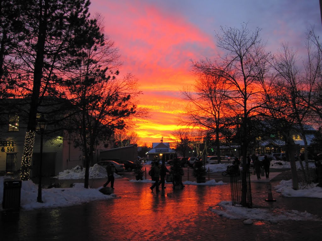 Amazing Sunset from L.L. Bean on Black Friday
