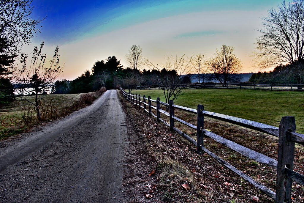 Bartol Island Road Sunset