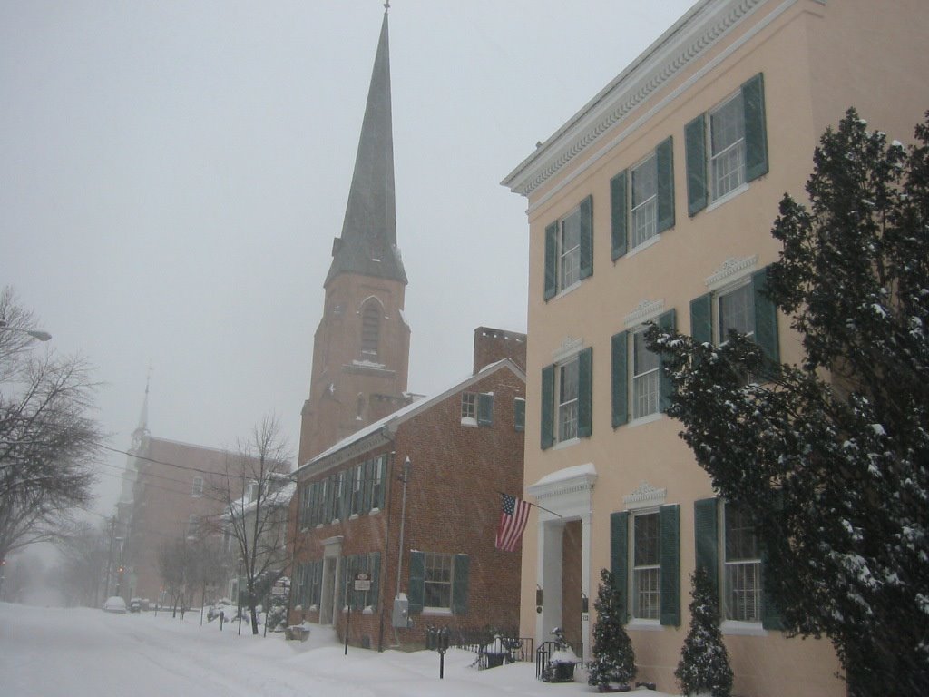Snow on West Church Street