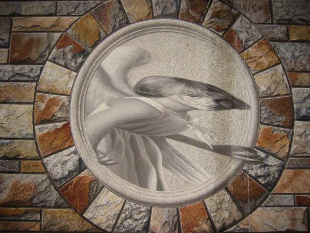 Angel viewed en face