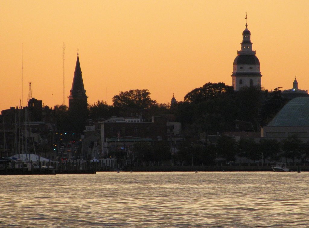 Annapolis Sunset Skylines Navigation Landmarks