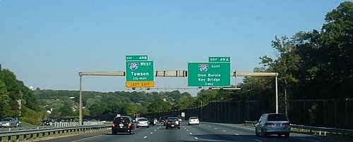 I 95 1 Mile to Exit I 695, Arbutus, Maryland, USA
