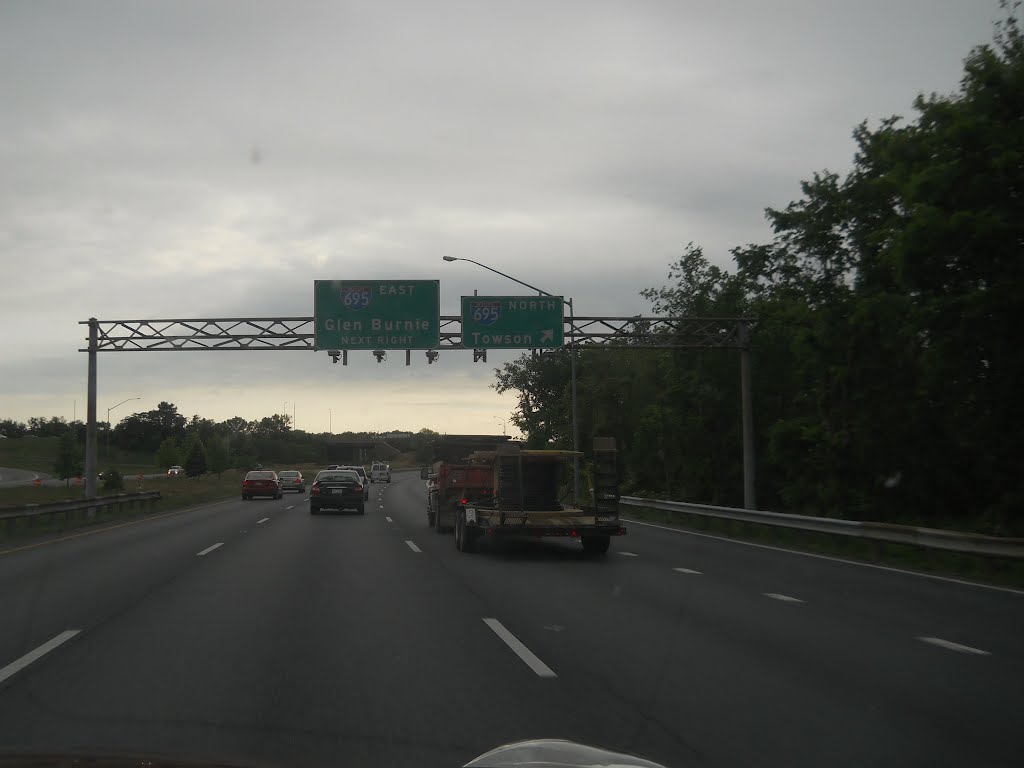Junction of I-695 and I-195 Baltimore