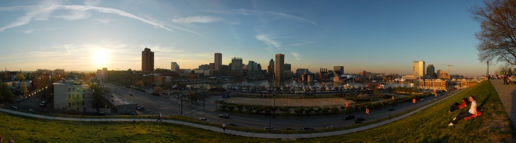 Panoramic view of the inner harbour