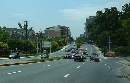 Rockville Pike view of Bethesda, MD, USA