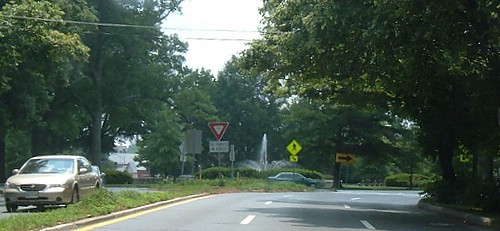 Entering Chevy Chase Circle from North, Chevy Chase, MD, USA