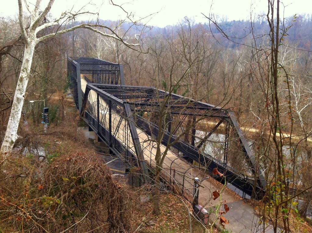 Arizona Avenue trestle bridge, Capital Crescent Trail, Canal St, Washington DC