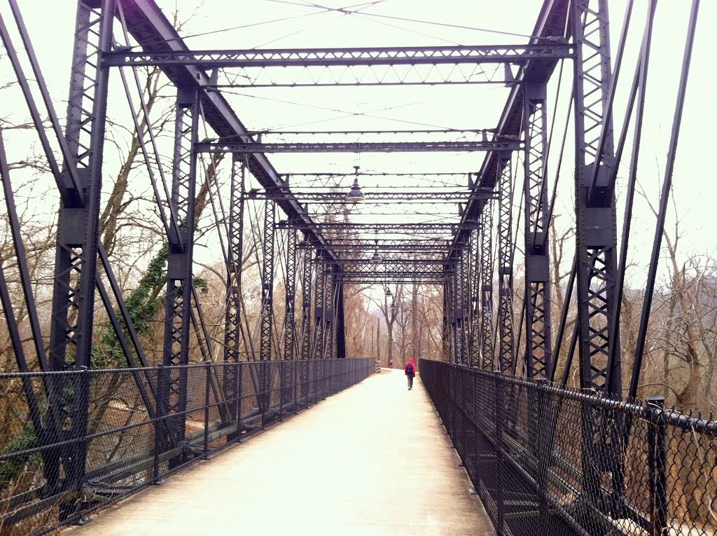 Arizona Avenue trestle bridge, Capital Crescent Trail, Canal St, Washington DC