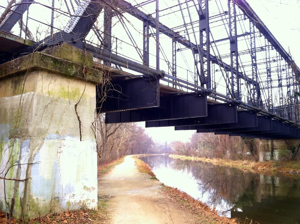 Arizona Avenue trestle bridge, Capital Crescent Trail, C& O Canal, Canal St, Washington DC
