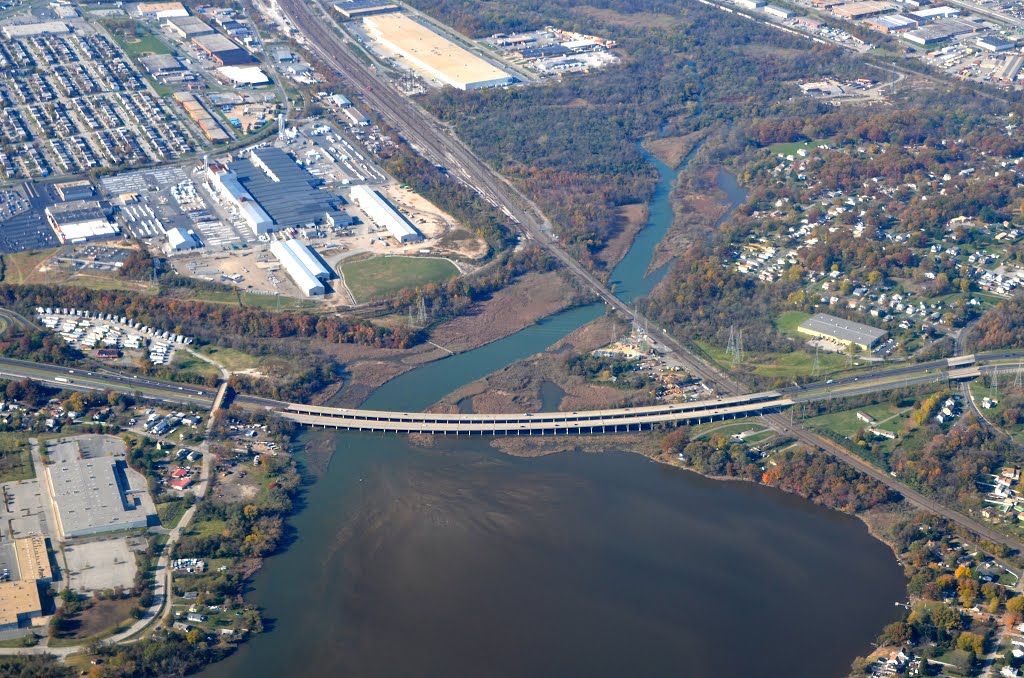 I-695 and railroad bridge