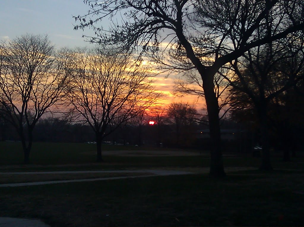 Winter Sunset, Parkville Maryland