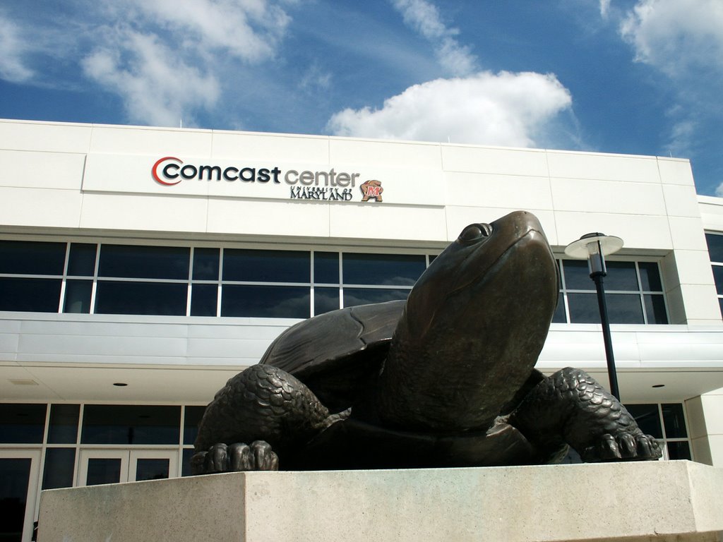 Testudo and Comcast Center