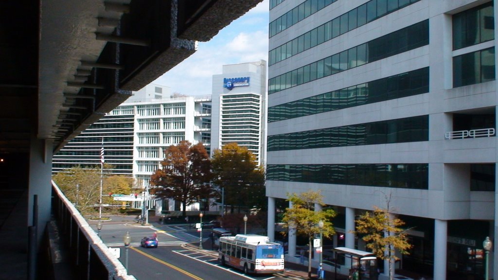 view from wayne ave garage