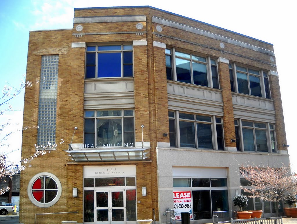 former Masonic Temple, now Auras Building, 8435 Georgia Ave, Silver Spring, MD, built 1927