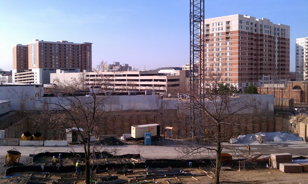 From Bonifant/Dixon parking garage looking South. 2011-03-18.