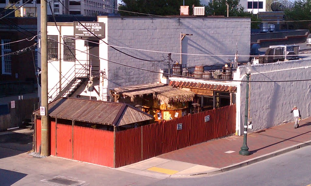 Piratz Tavern from Bonifant/Dixon parking garage
