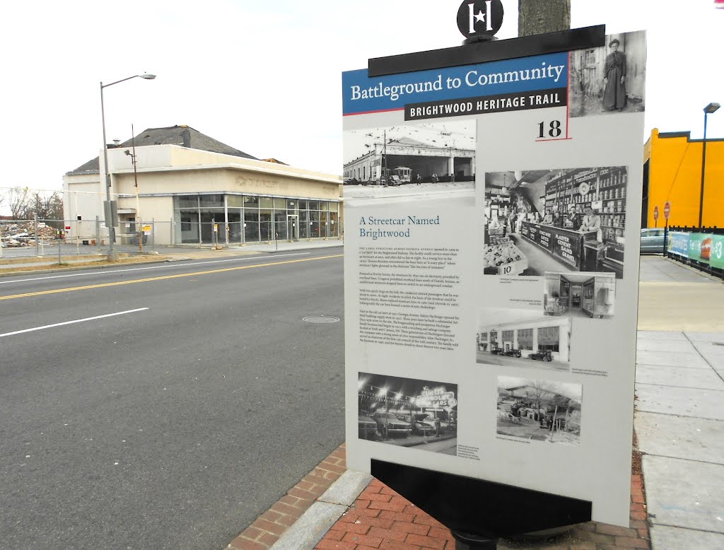 A Streetcar Named Brightwood, Battleground to Community: Brightwood Heritage Trail #18, Georgia Ave NW, Washington, DC