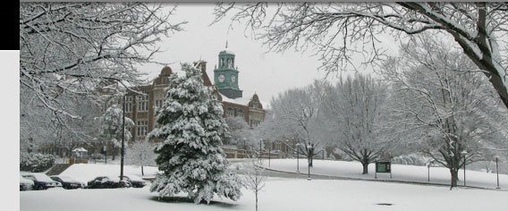 Towson University - winter Stephens Hall