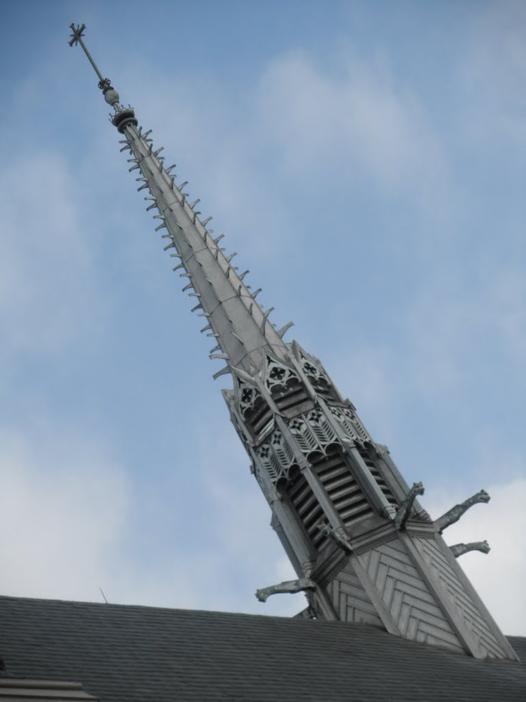 steeple and gargoyles