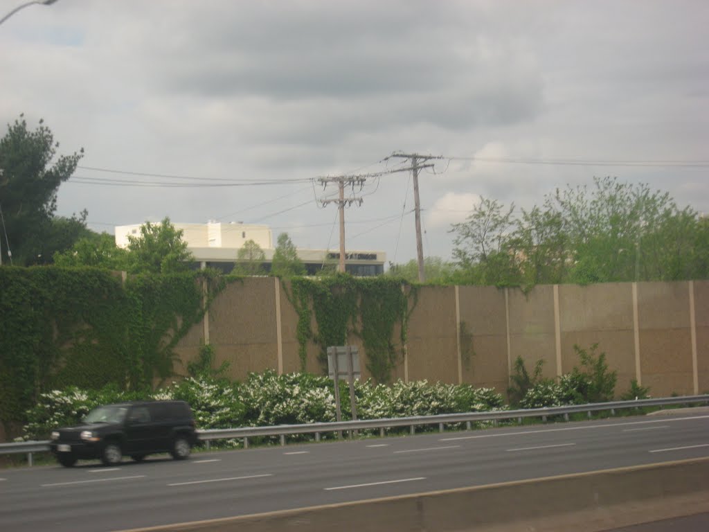 Partial view of Ruxton Towers from Interstate 695