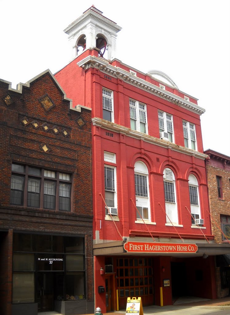 First Hagerstown Hose Co, 33 S Potomac St, Hagerstown MD, built 1881