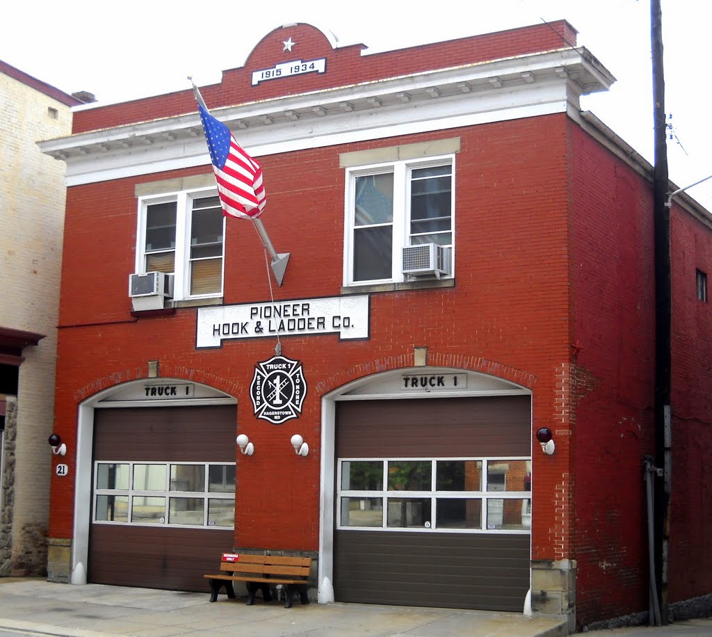 Pioneer Hook & Ladder Co, Historic National Road, US Route 40, 21 West Franklin Street, Hagerstown, MD 21740-4835