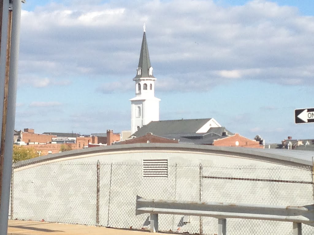 Looking across town.