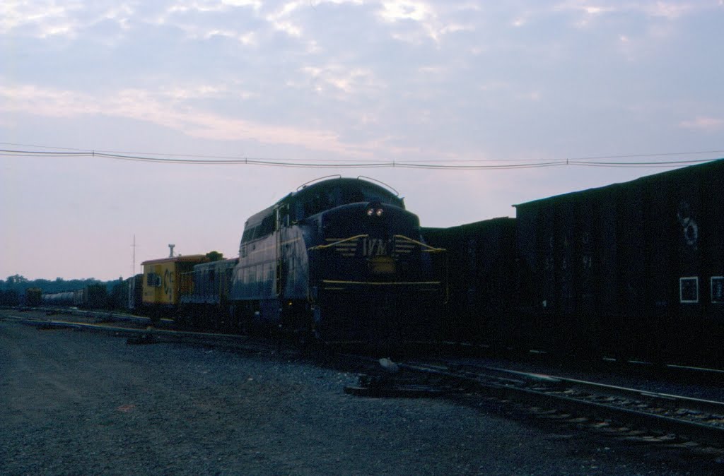 Western Maryland Railway EMD BL2 No. 7171 and Slug No. 139T at Hagerstown, MD