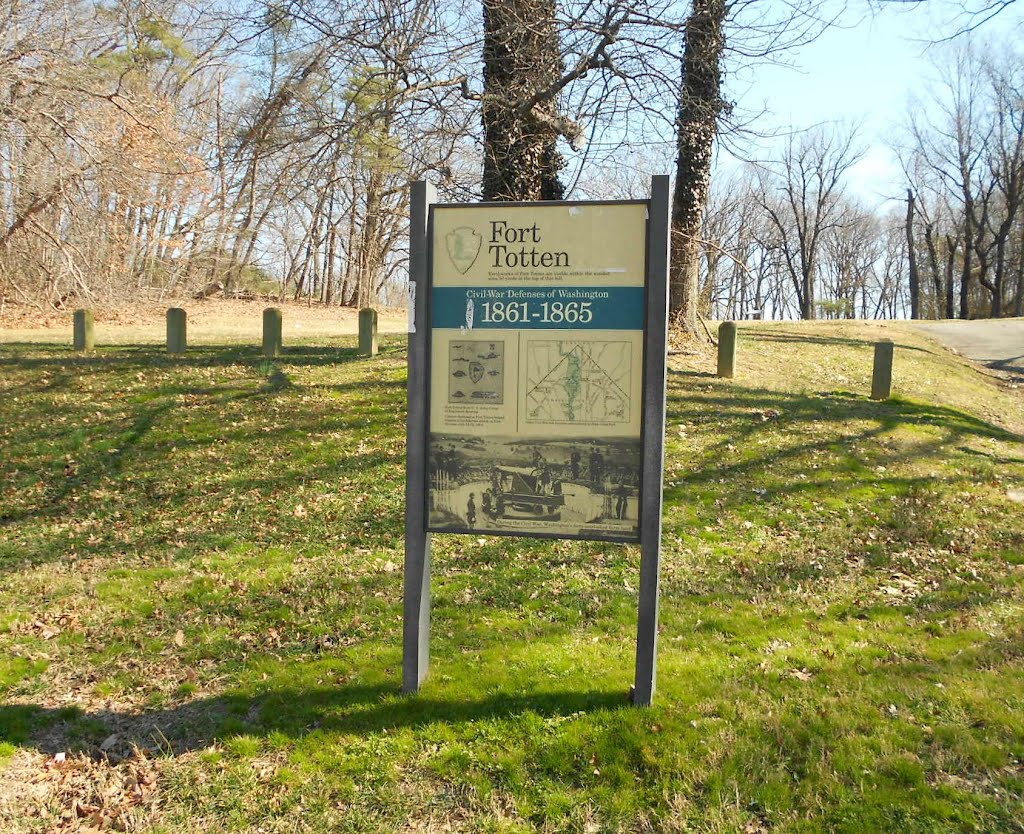 Fort Totten historical marker, Civil War Defenses of Washington, 1861-1865, Fort Totten Park‎, Fort Totten Dr, Washington D.C., District of Columbia 20011