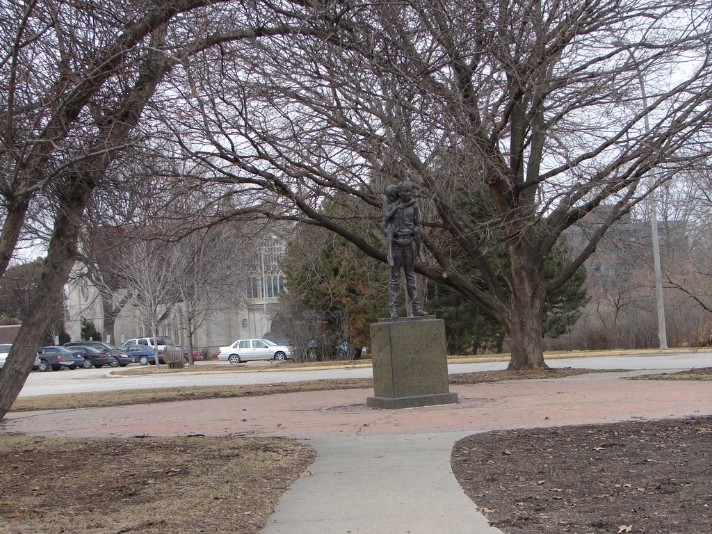 Two Brothers Statue at Boys Town