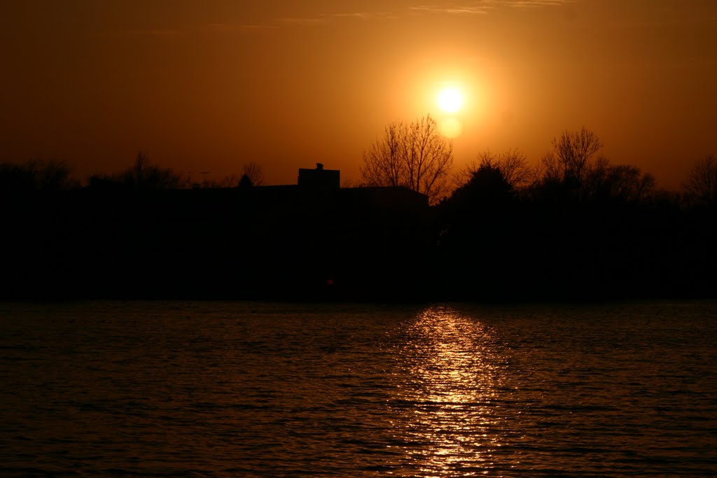 Sunset over Boys Town