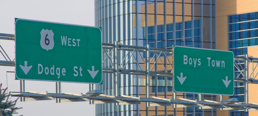 Freeway Signs from Boys Town