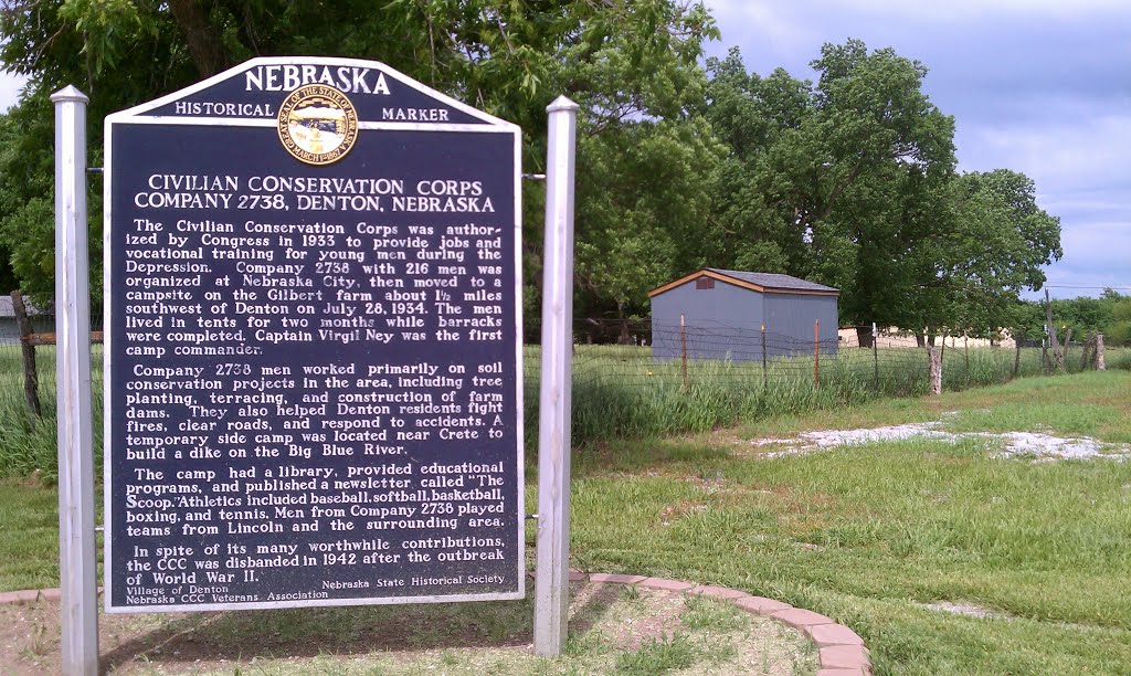 Denton CCC plaque