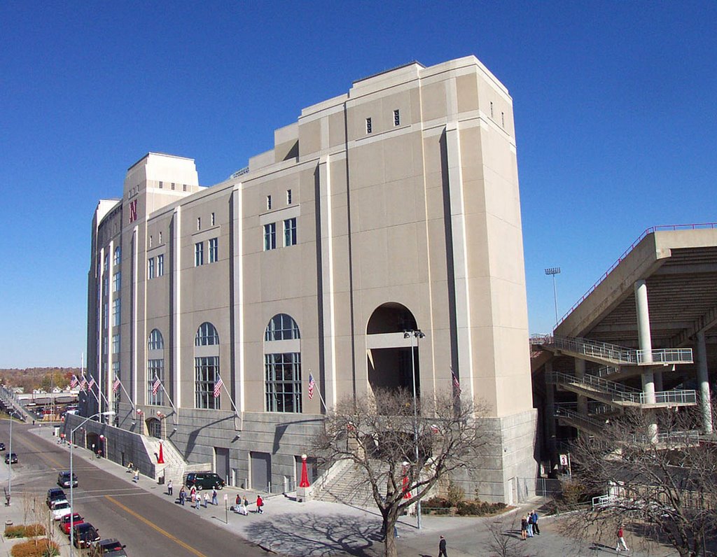 West side of Memorial Stadium at the U of Nebraska - Lincoln