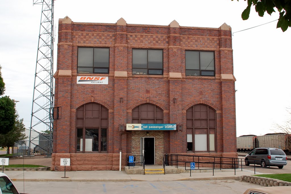 Burlington Northern Santa Fe Railroad Offices and Amtrak Station at McCook, NE