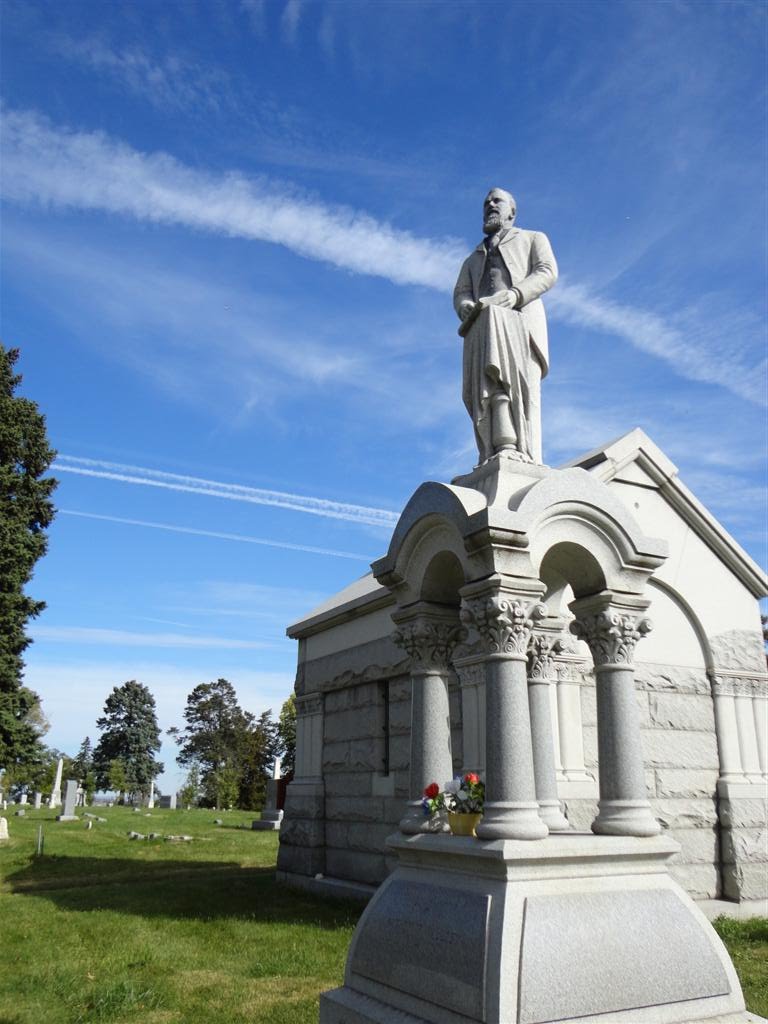 John Paulsen - life-size statue, Prospect Hill Cemetery, Omaha, NE