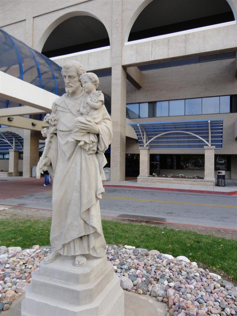 St Joseph with child Jesus,  Creighton University Medical Center, Omaha, NE