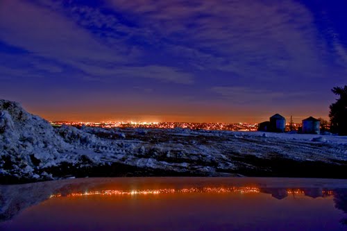 Night of Full Wolf Moon/HDR effect