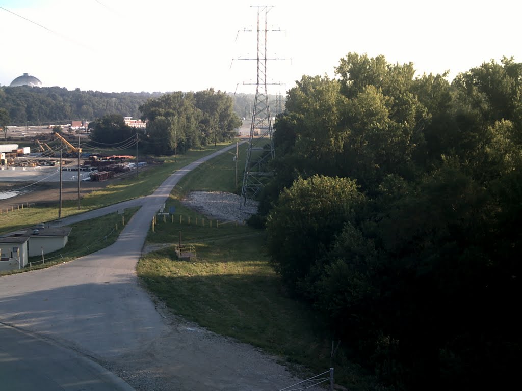 Riverfront South bike path from the bridge