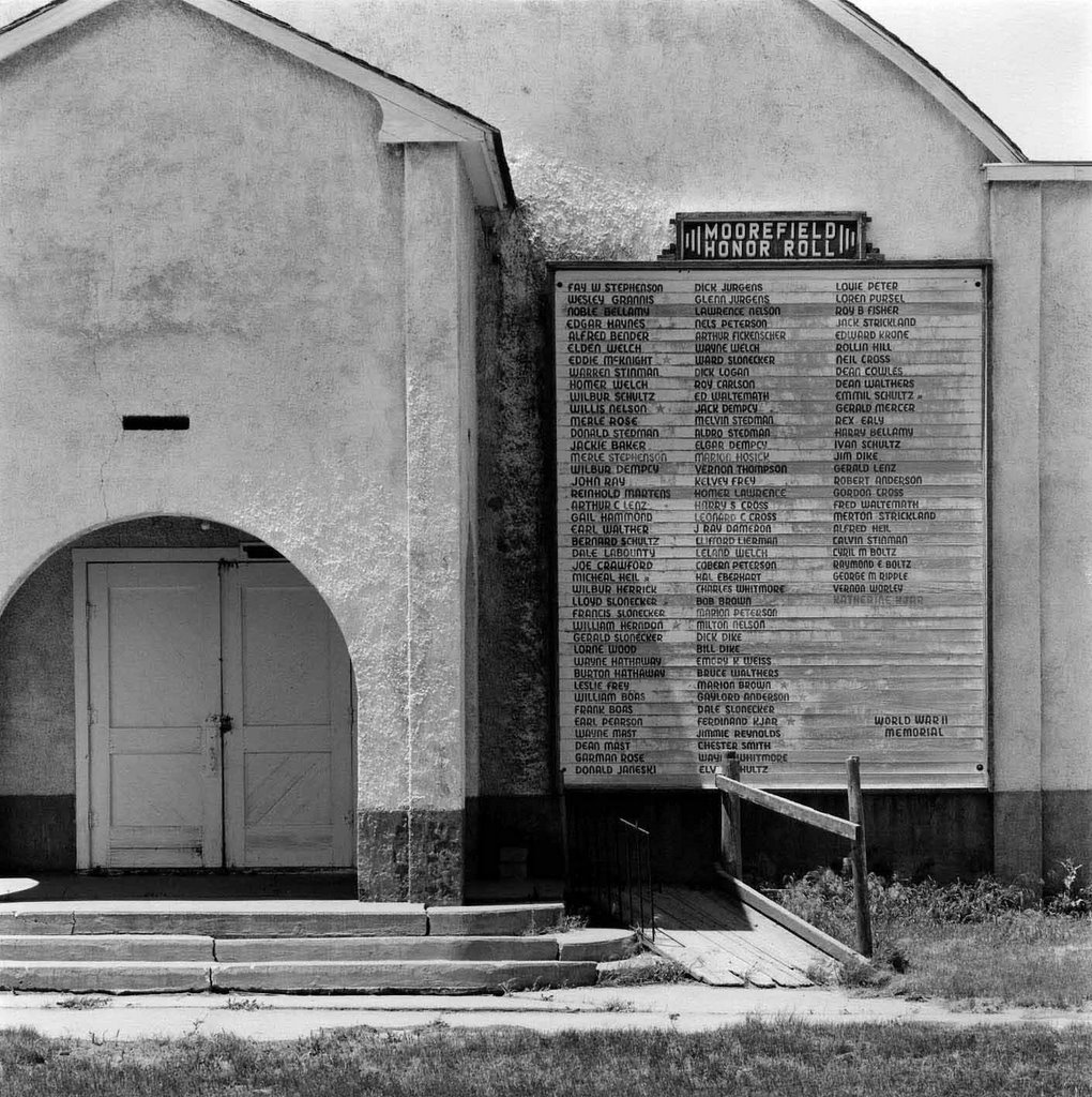 American Legion Honor Roll, Moorefield, Nebraska