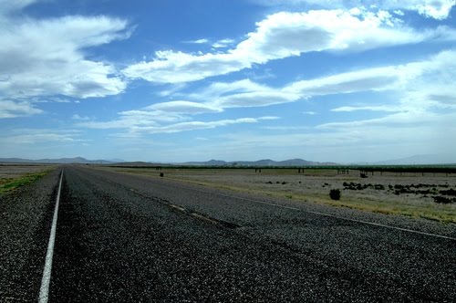 A look back toward Austin Nv. on Nv 305.  Elevation 4905 ft.