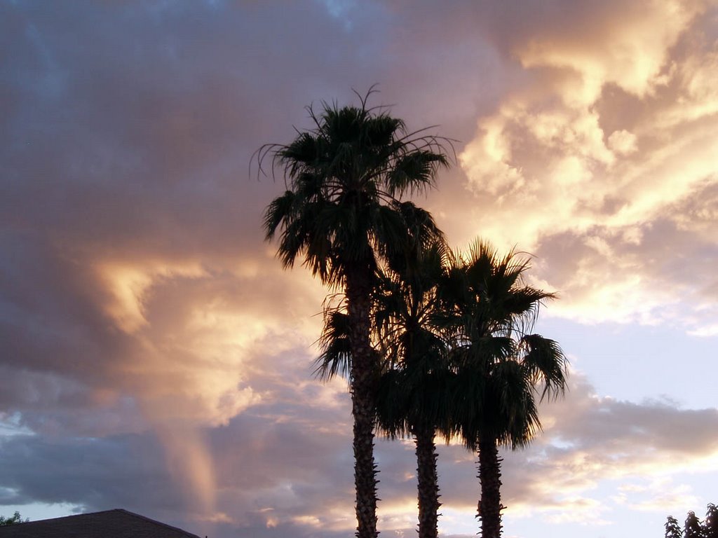 Clouds and sunset