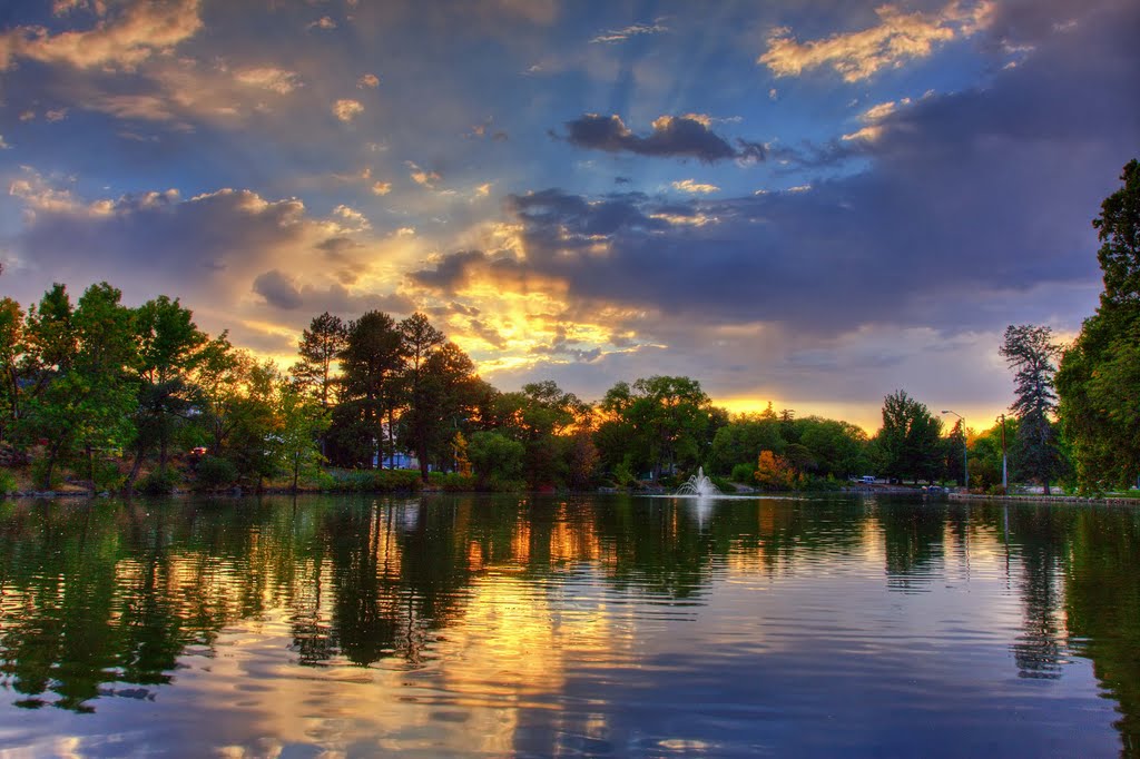 Sunset at Idlewild Park, Reno, Nevada