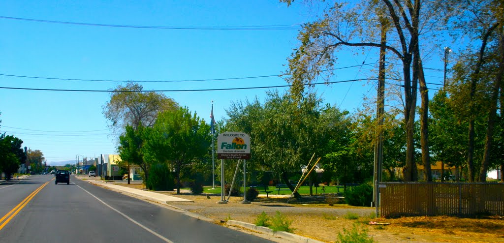 Coming into Fallon, Nevada