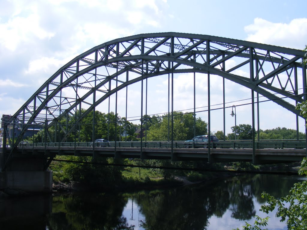 car traffic bridge made by the RR