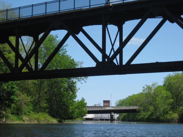 Under the Foot Bridge looking toward Downtown