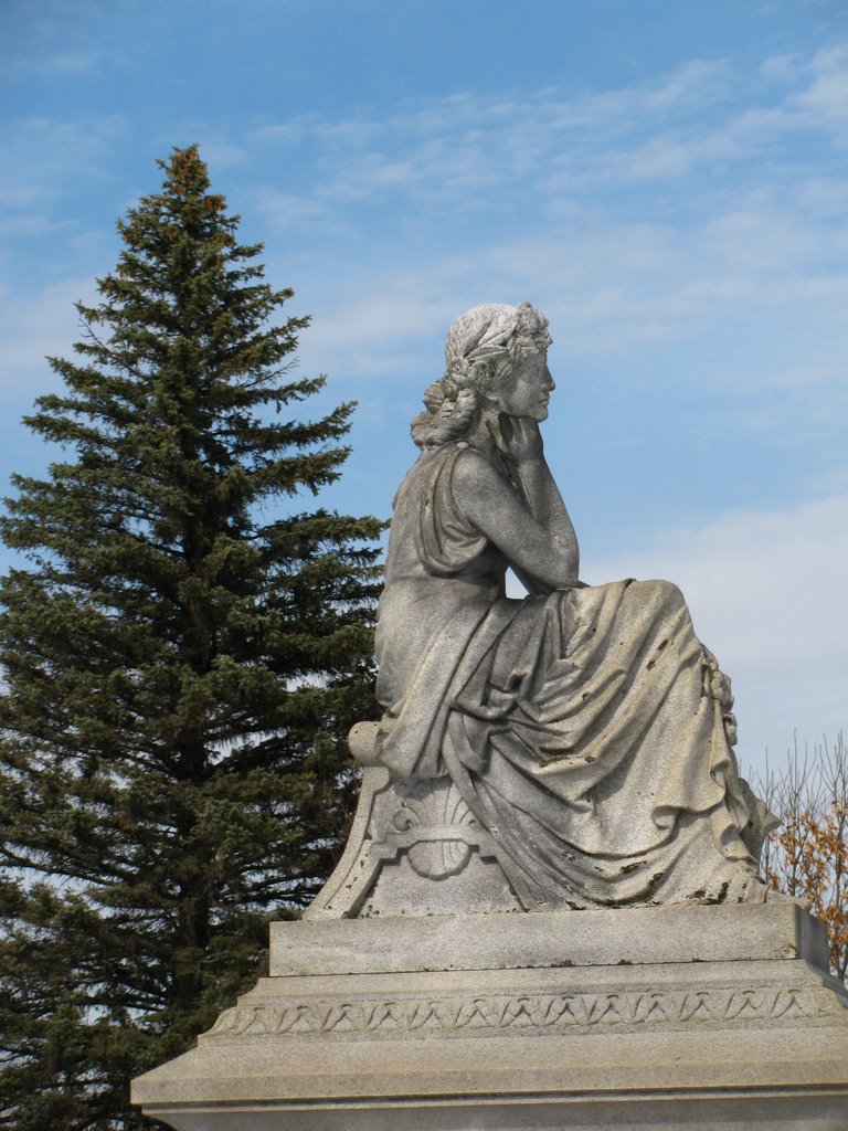 Stone Lady Sitting