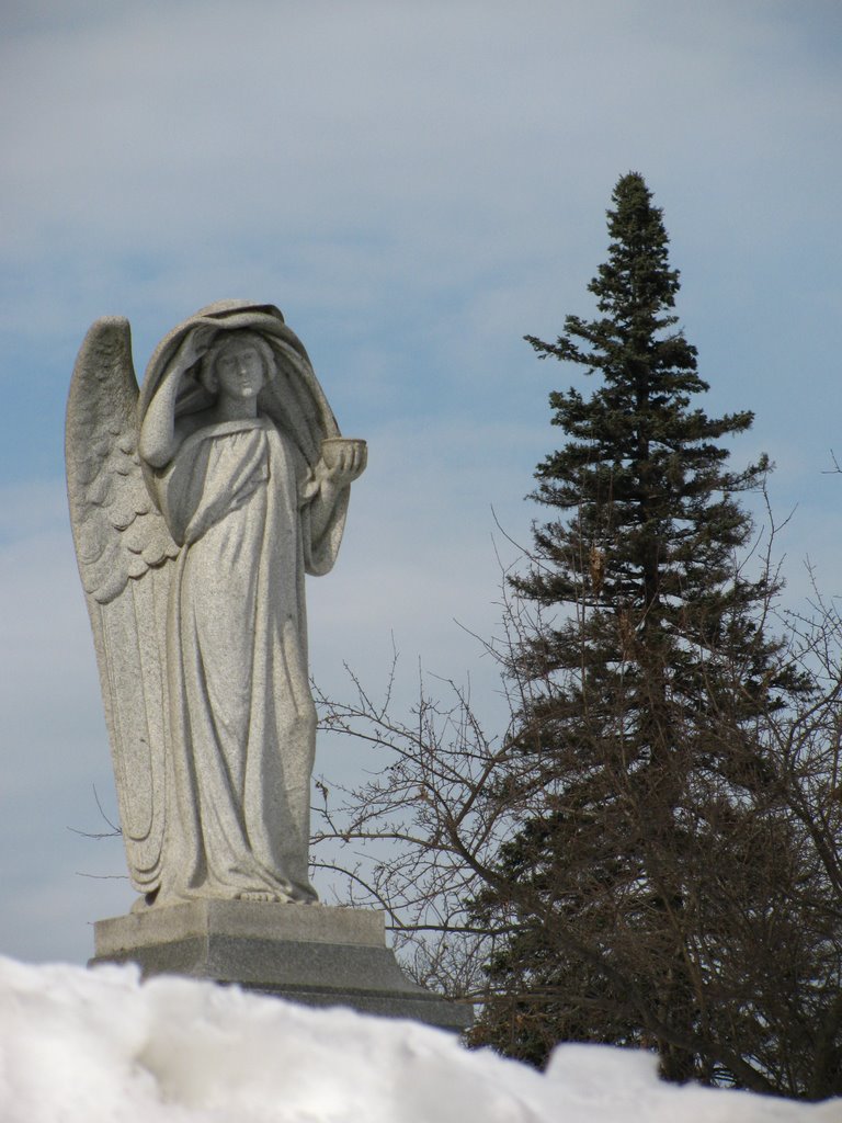 graveyard statue