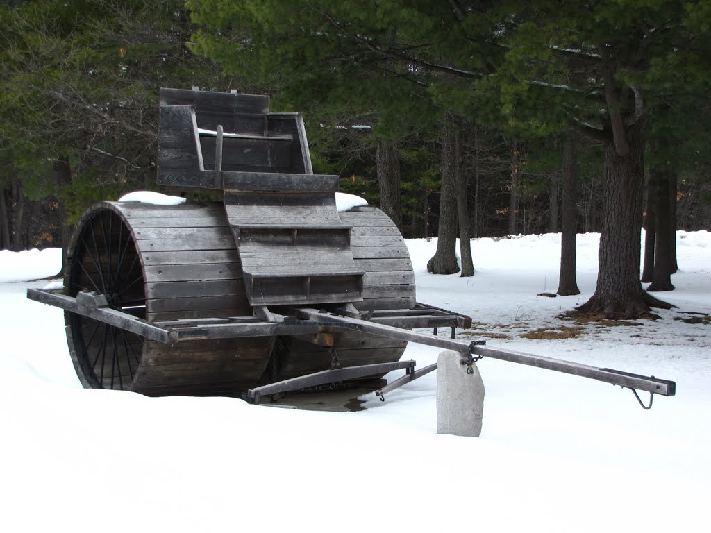 old snow roller